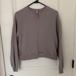 SKIMS Washed Gray Crew Sweatshirt